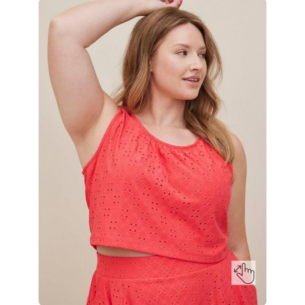 Torrid Coral Skirt Set - Picture 2 of 5